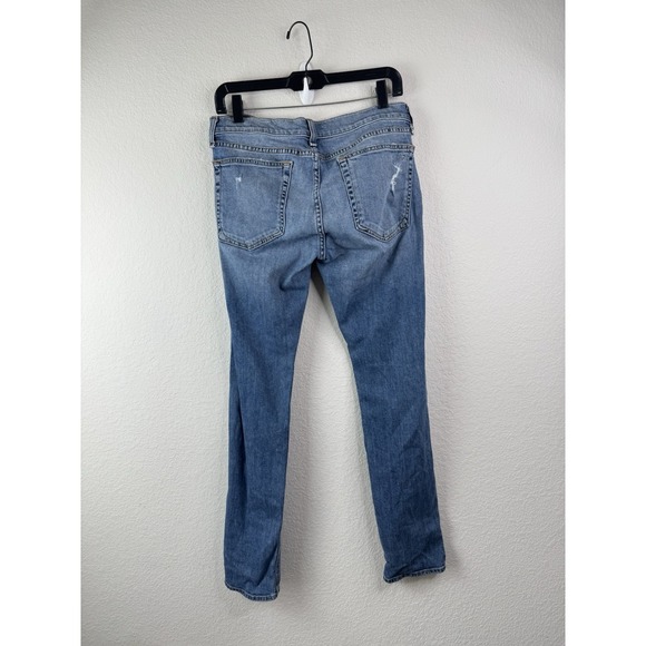rag & bone Carter Dre Low Rise Distressed Skinny Jeans Blue 28 W1590K510CAR Y2K - Picture 4 of 7